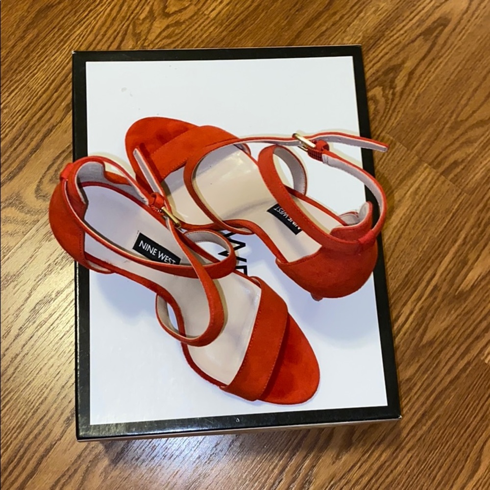 Suede Strappy Heel Sandal